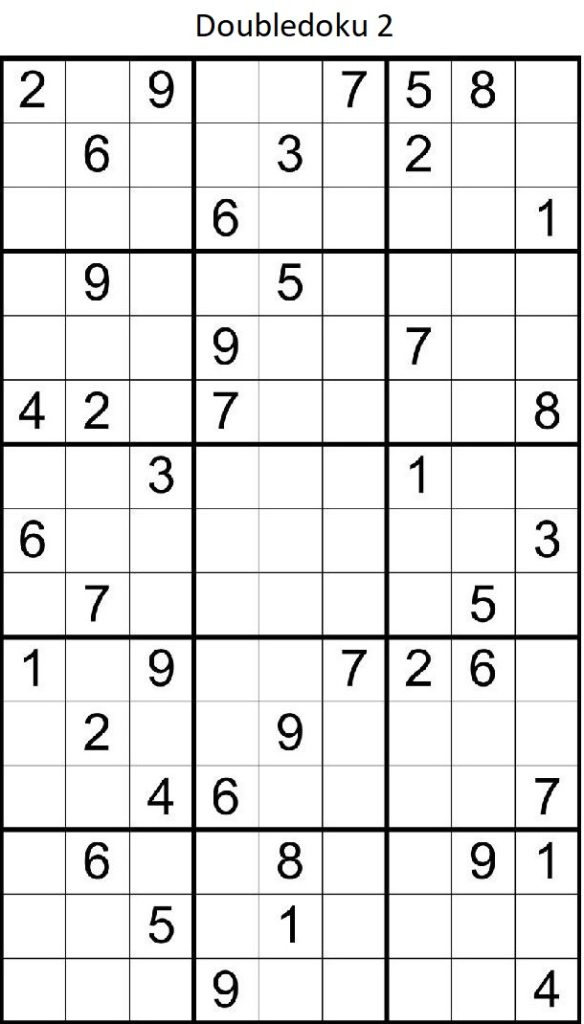 302 Large Print Sudoku Puzzles. 7 Variations. (PDF)