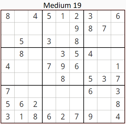 301 Large Print Sudoku Puzzles. Medium. (PDF)