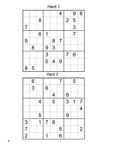 300 Large Print Sudoku Puzzles. Hard. (PDF)