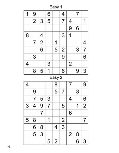 300 Large Print Sudoku Puzzles. Easy, Medium, Hard. (PDF)